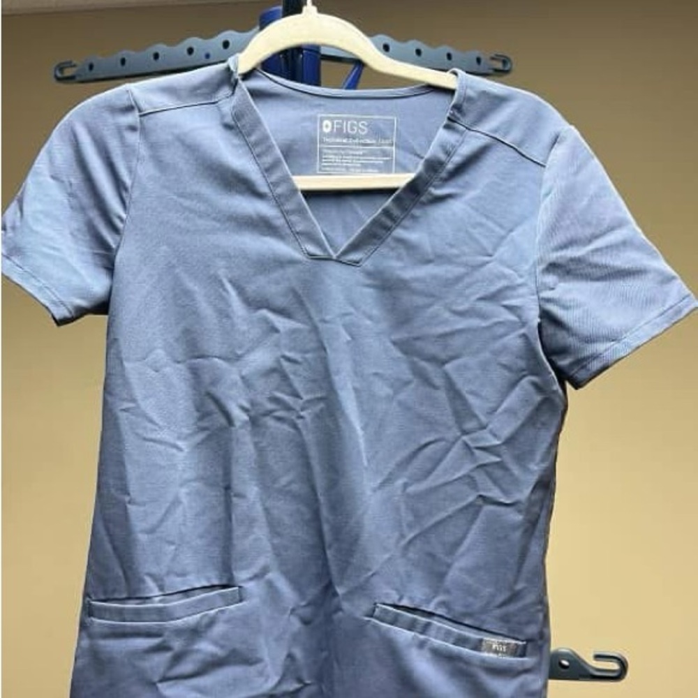 Figs Space Navy Scrub Tops & Pants